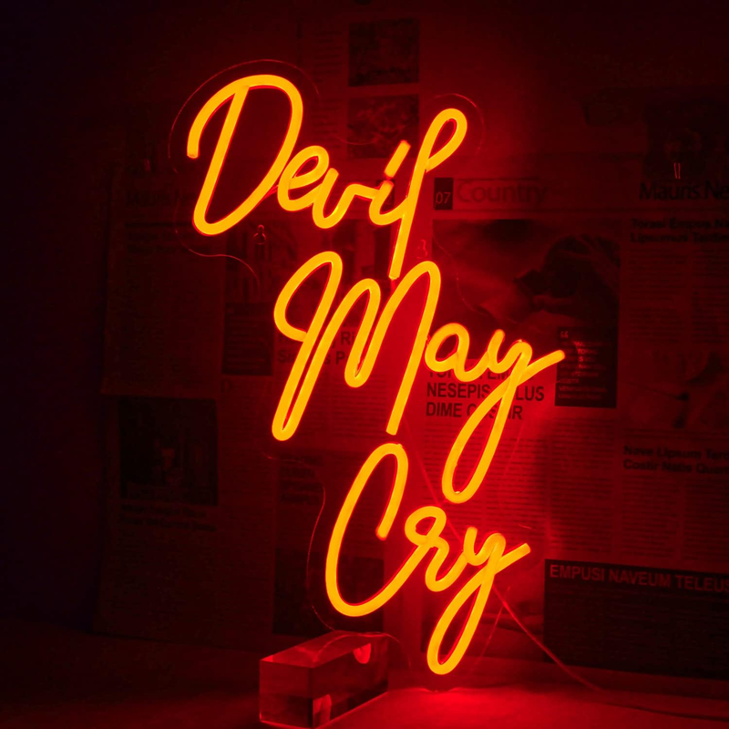 , Game Neon Signs For Wall Decor, Red Letter Neon Lig