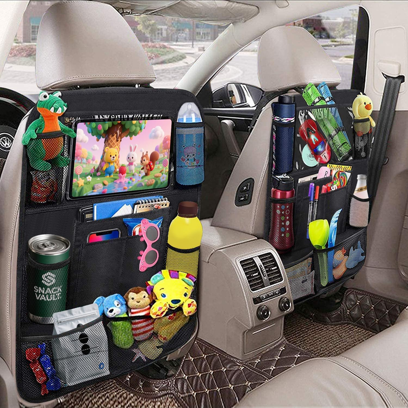 2 Pack Car Organizer Backseat, Car Seat Organizer Back Seat with 9 Storage Pocke
