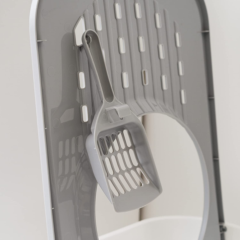 IRIS USA Large Top Entry Cat Litter Box with Scoop, Kitty Litter Pan