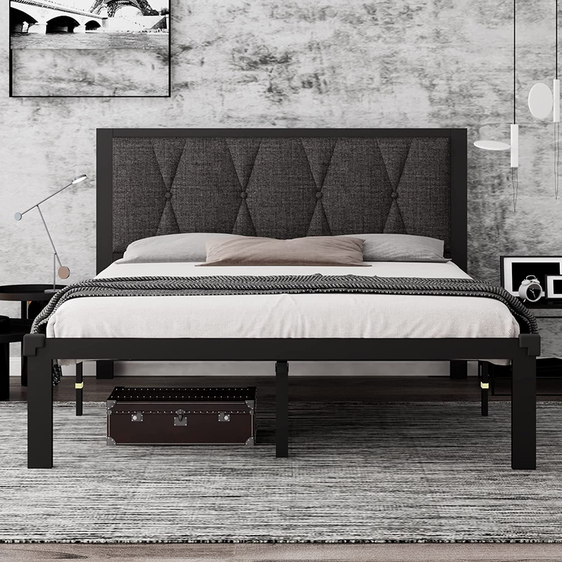 With Upholstered Headboard, Upgraded Heavy Du