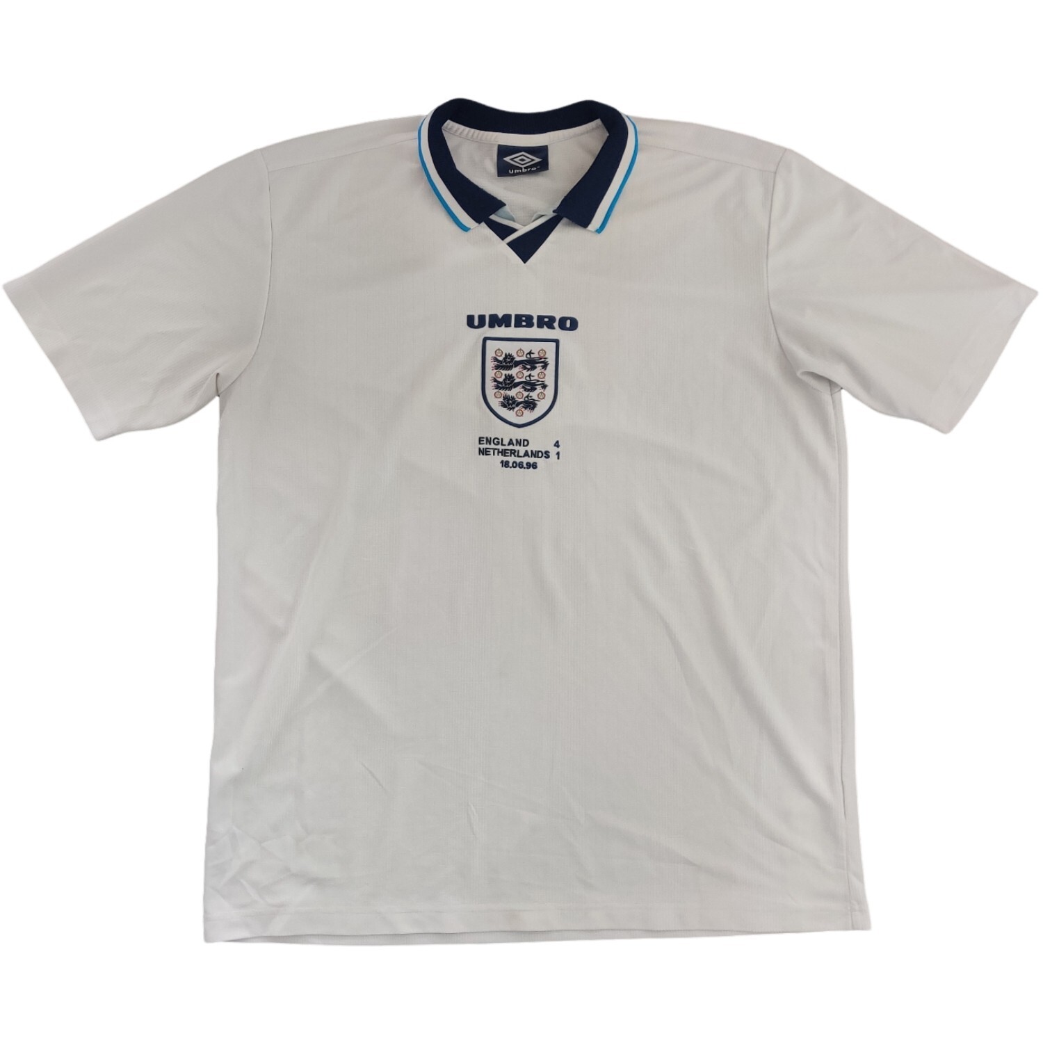 ENGLAND Umbro Home Shirt 18.06.1996 England / Netherlands 4