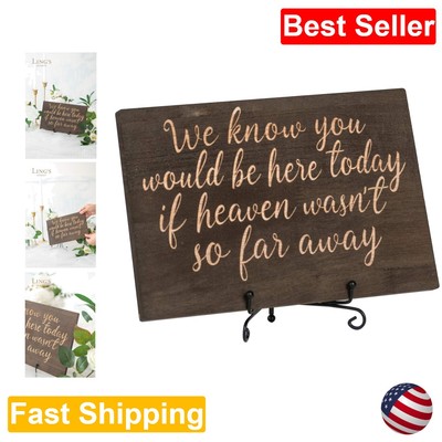 Elegant Solid Wood Memorial Table Sign for Weddings - Personalized Keepsake