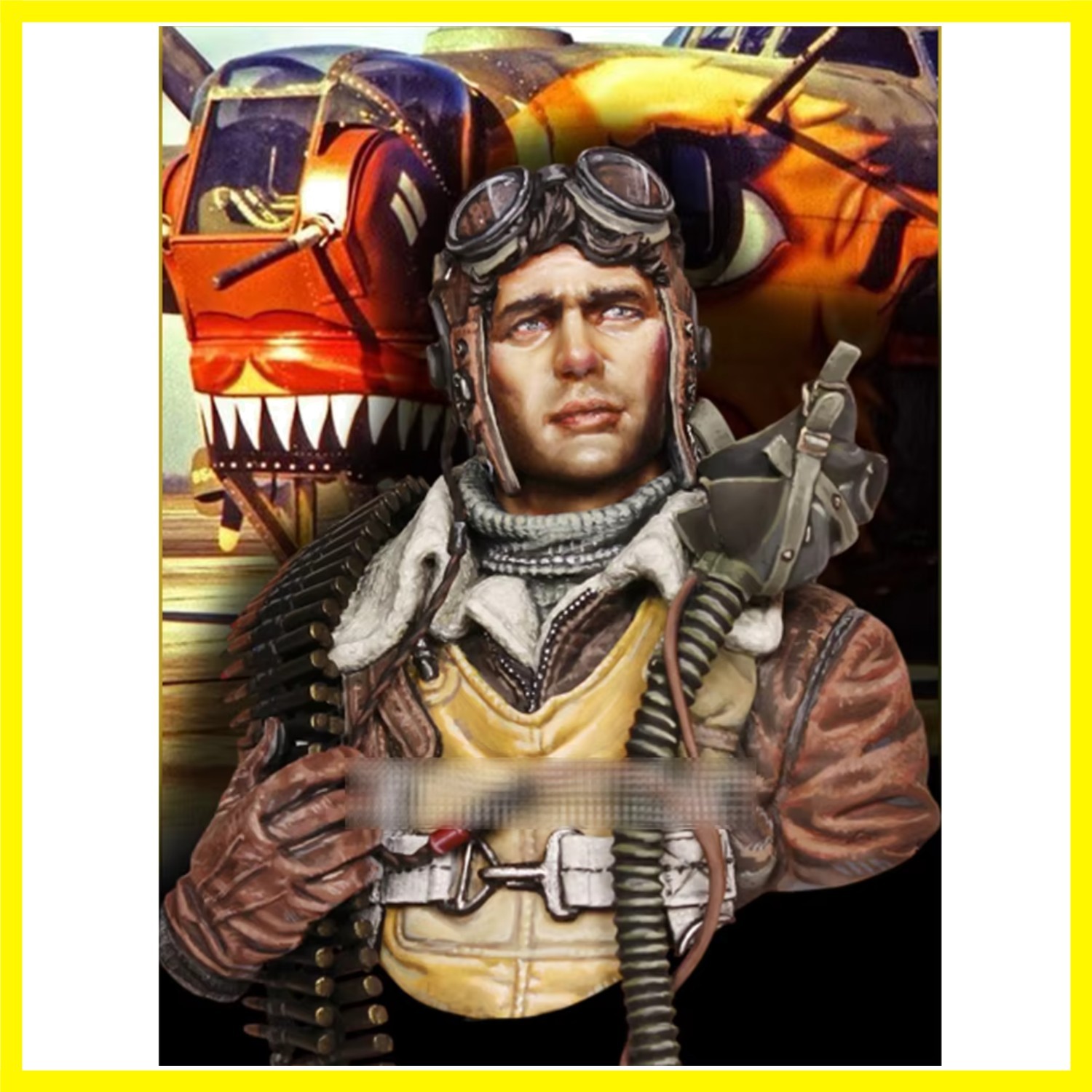 1/10 B-24 GUNNER USAAF , Resin Model figure Bust, GK, Military themes, Unasse...