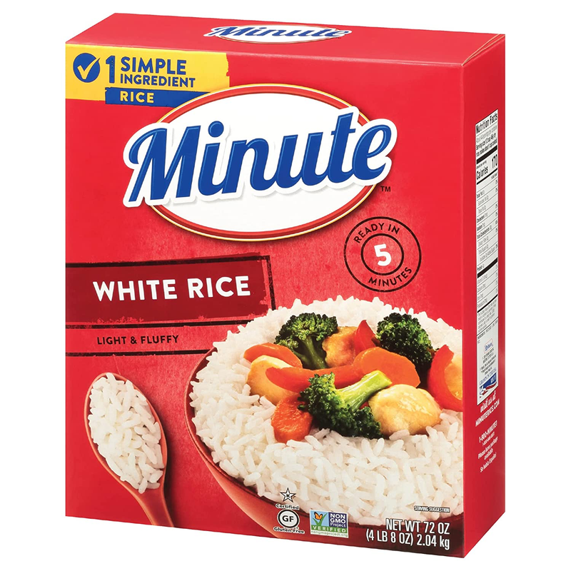 White Rice, Instant White Rice for Quick Dinner Meals, 72-Ou