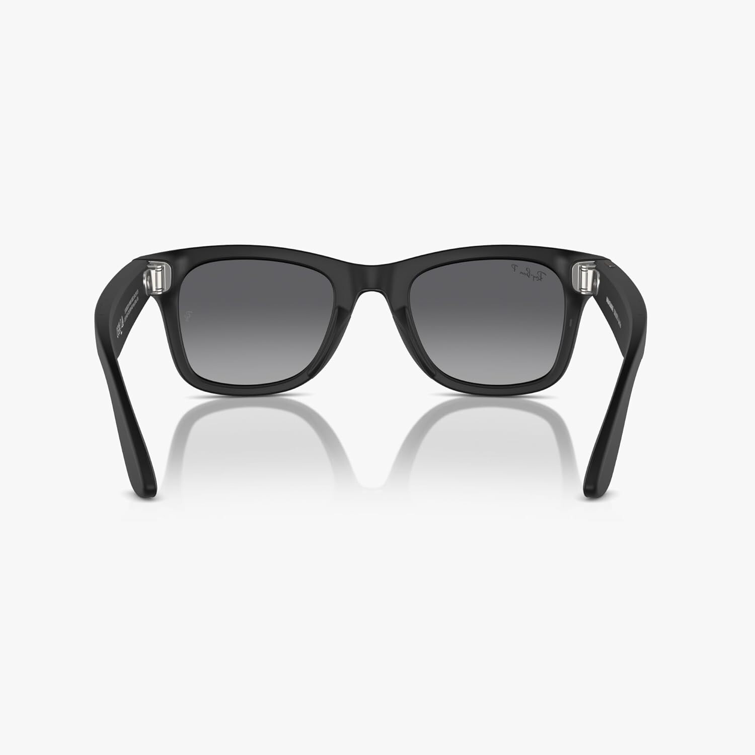 Pre-owned Ray Ban Ray-ban Meta Wayfarer Smart Glasses Matte Black Polarized Gradient Graphite
