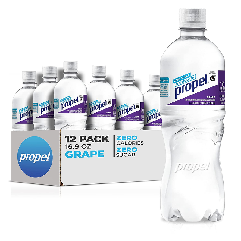 Propel, Grape, Zero Calorie Sports Drinking Water with Electrolytes and Vitamins