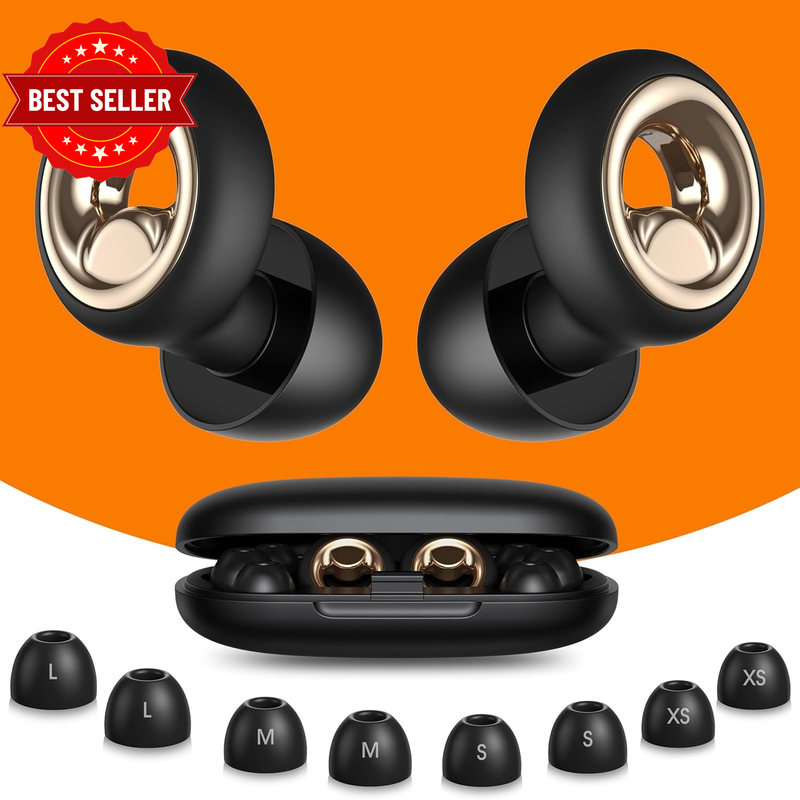 Ear Plugs for Sleeping, 45Db Silicone Ear Plugs for Noise Reduction, Reusable Sl