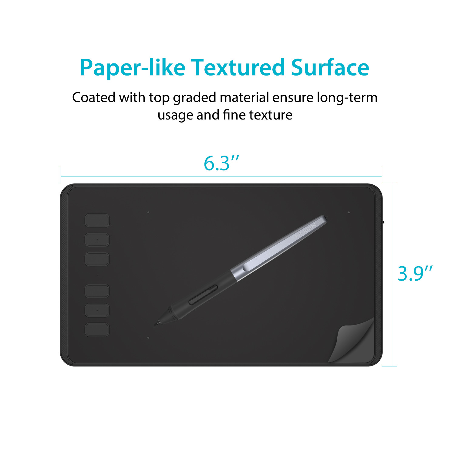 Buy 1，Get 1 Free!  Huion H640P Graphics drawing Tablet Battery free Stylus Pen