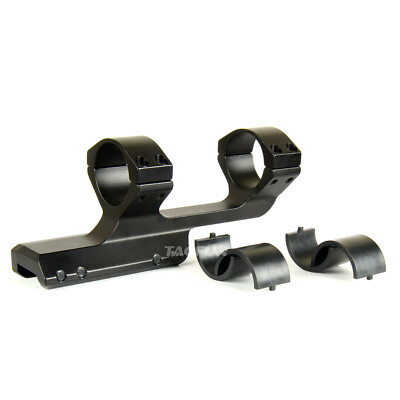BLACK Slim Offset Cantilever Picatinny Weaver Scope Mounts 1''/30mm W Inserts