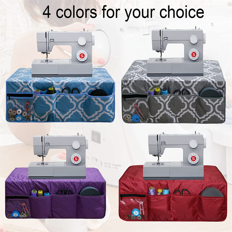 Sewing Machine Pad for Table, with 4 Pockets Sewing Machine Dust Cover，For Sewin