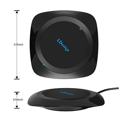 M22 Square Qi Wireless Charger Pad for Iphone 8 iphone X Samsung Galaxy Nokia