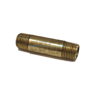 BRASS NIPPLE 1/8'' X 1/8'', 1-1/2'' LENGTH, MALE NPT MNPT FUEL/AIR/WOG