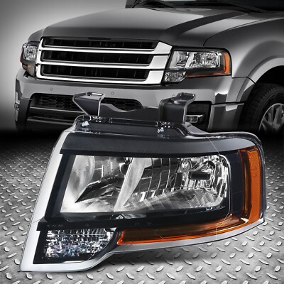 Для 15-17 Ford Expedition OE Style Черный корпус левой фары со стороны водителя