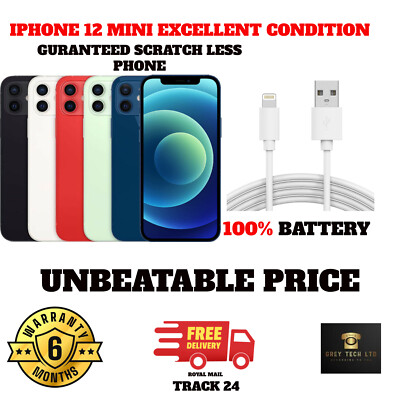 NEW Apple iPhone 12 Mini 5G 64GB-128GB-256GB PRISTINE EXCELLENT A++RE-SEALED BOX