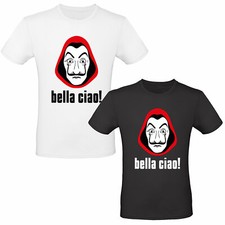 Herren T Shirt · Bella Ciao · Haus TShirt des coolen Geldes Damen Hoodie · Bella Ciao · Haus Kapuzenpullover des coolen