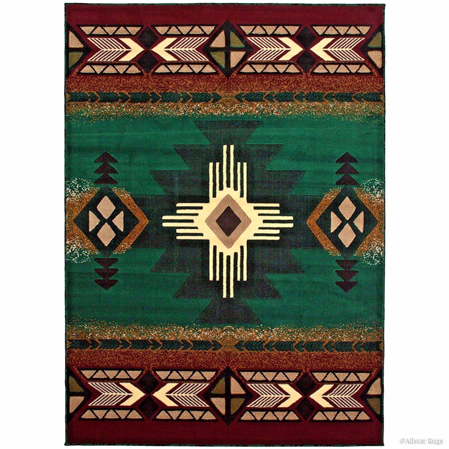 RUGS AREA RUGS CARPETS 8X10 RUG MODERN SOUTHWESTERN LARGE FLOOR GREEN