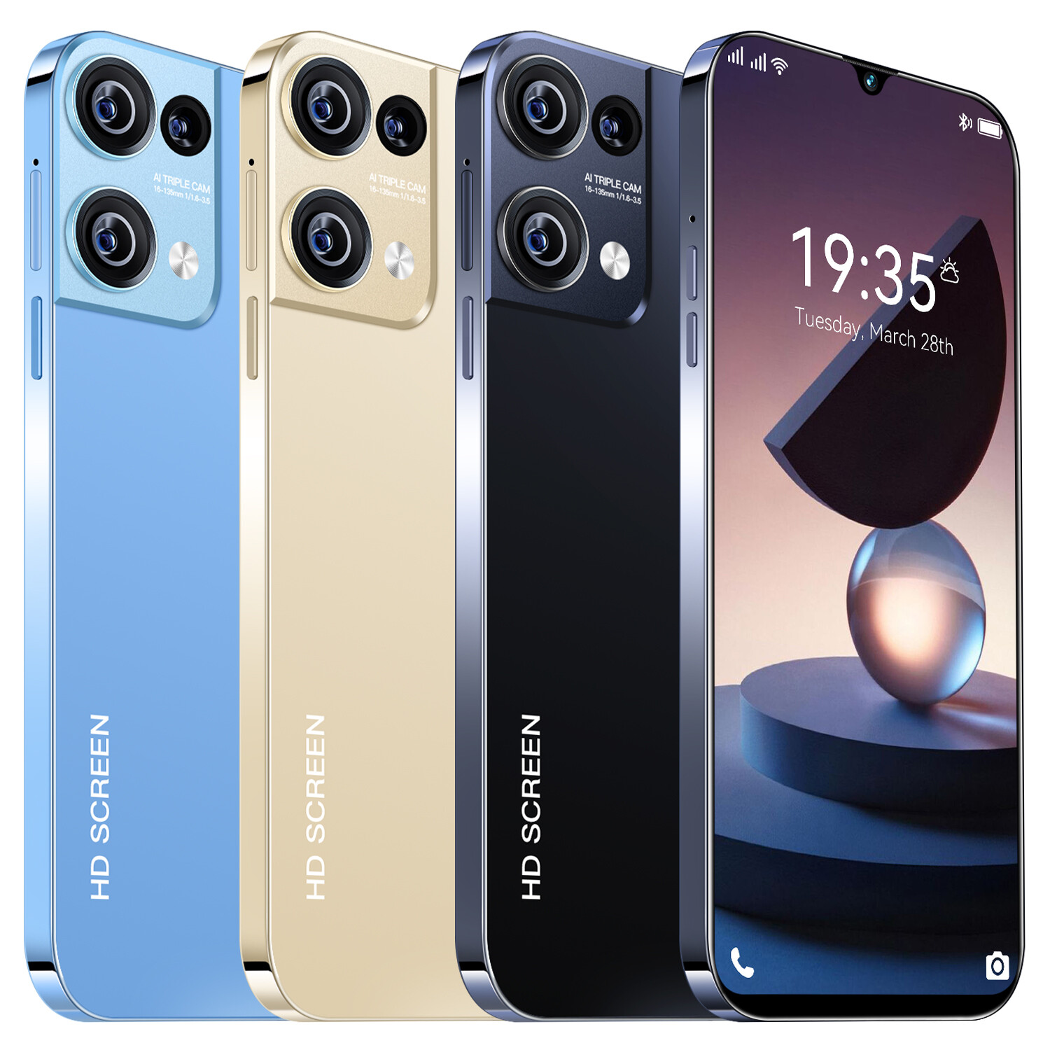 2023 Rino9 Pro 7.3" 16GB+1TB Smartphone Android 13 Unlocked 