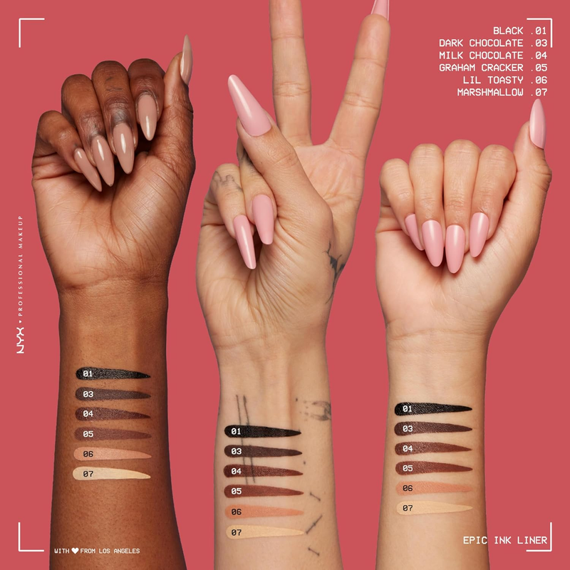 , Epic Ink Liner, Liquid Eyeliner, Waterproof, Matte finish - BLACK