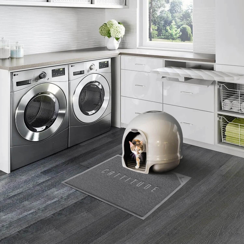 Cat Litter Box Mat, Kitty Premium PVC Pad, Durable Trapping Rug, Phthalate Free,