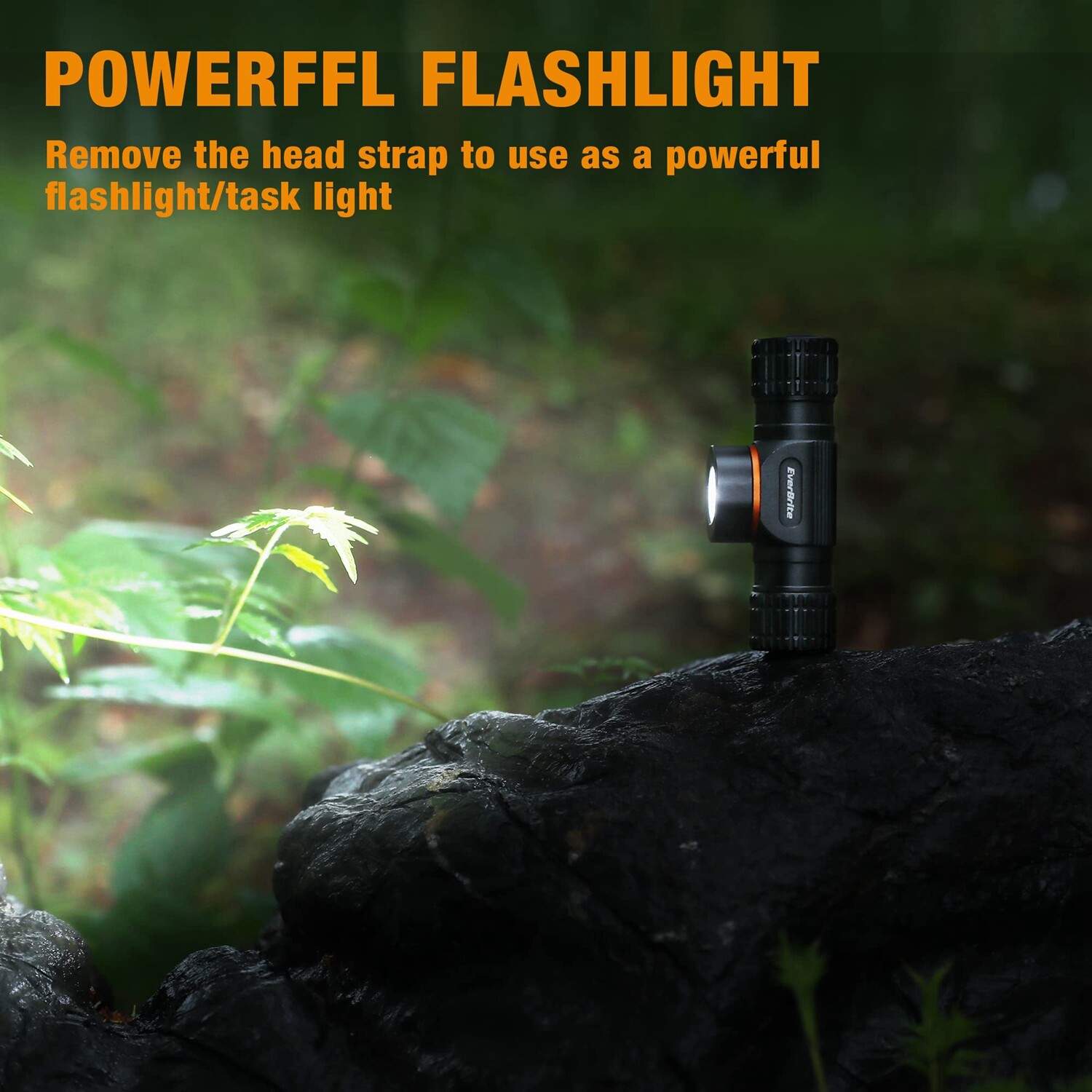 EverBrite 1000Lumen Rechargeable Headlamp LED Headlight With 5 Lighting Mode USB