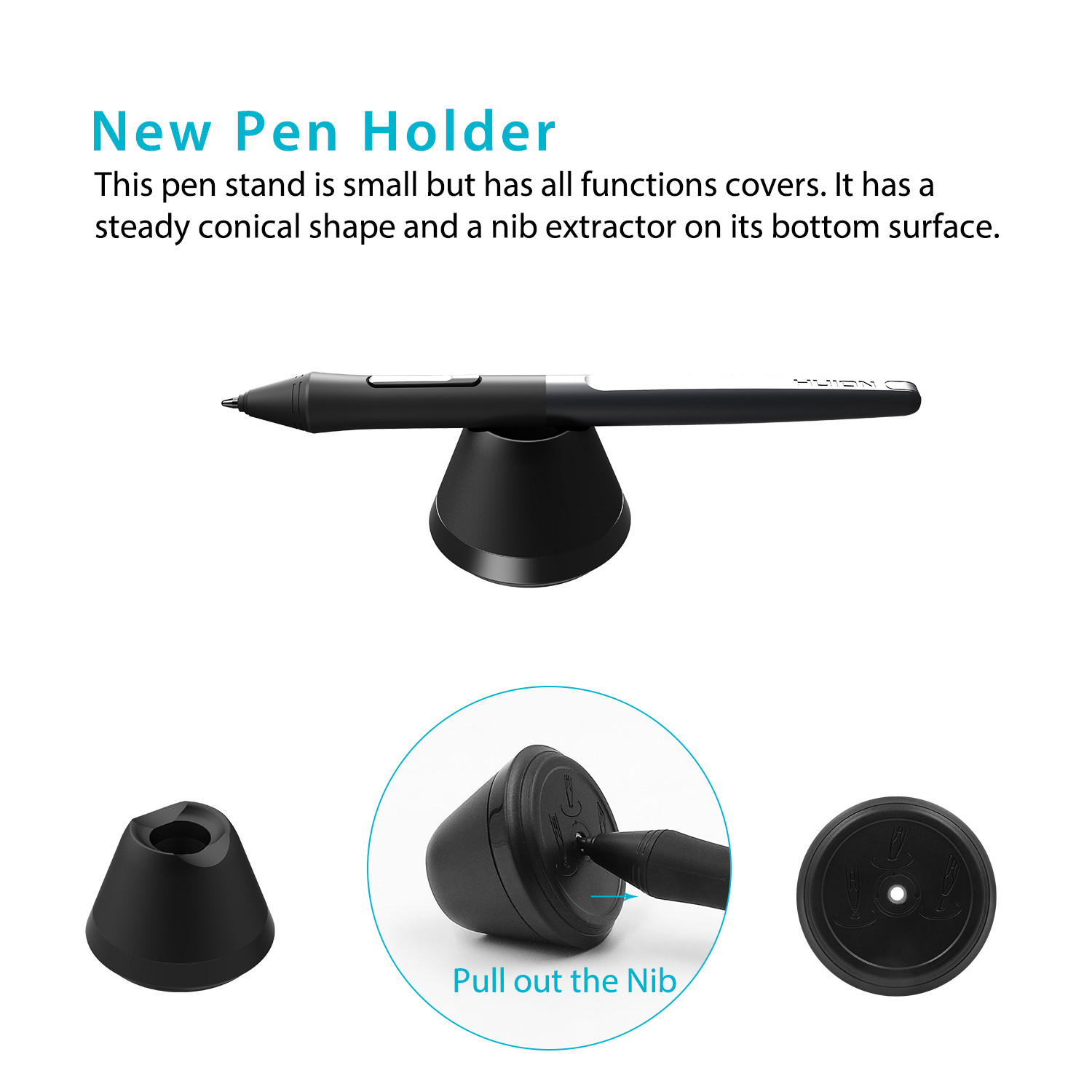 Buy 1，Get 1 Free!  Huion H640P Graphics drawing Tablet Battery free Stylus Pen