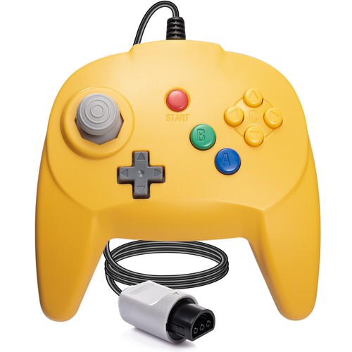 Nintendo64コントローラー ホリパットミニ64/イエロー Classic N64 Controller Wired Mini 64-Bit Gamepad Joystick