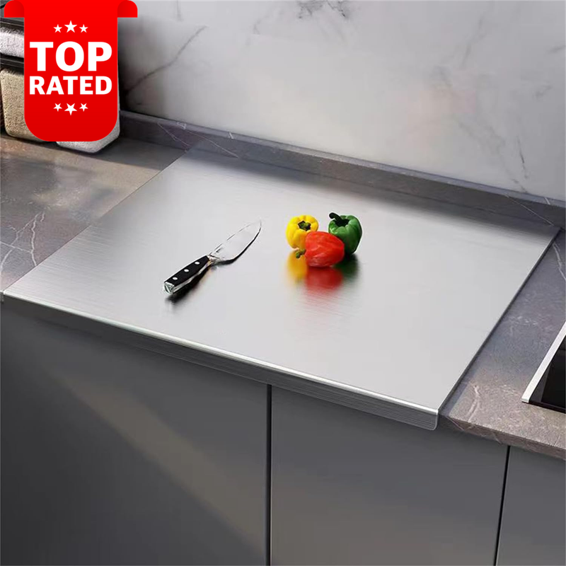 L-Shape Stainless Steel Cutting Board 40x50cm 40x60cm Kitchen Pastry Chopping