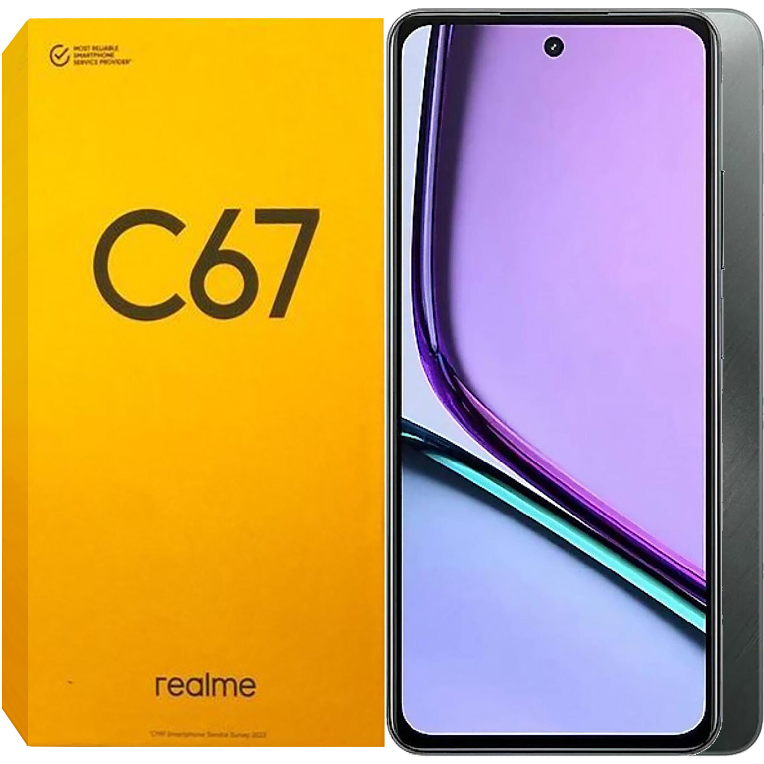 Realme C67 4G Black Rock 256GB + 8GB Dual-SIM Factory