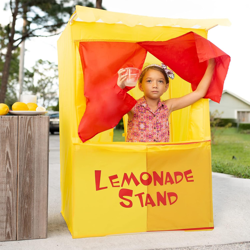 Alvantor Lemonade Stand Puppet Show Theater Pretend Playhouse Play Tent Kids