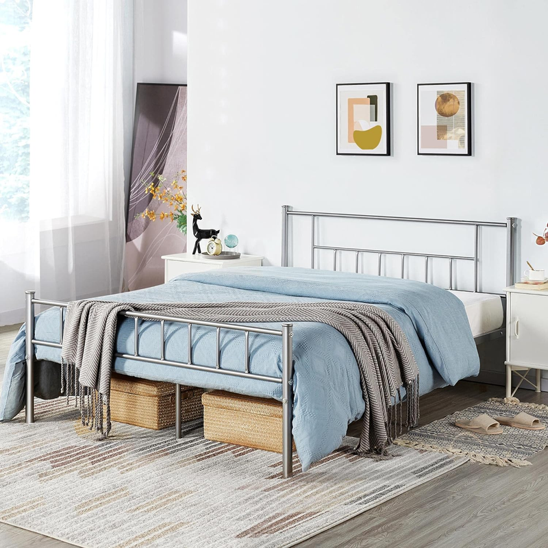 , Platform Bed Frame With Headboard And Footboard/no B