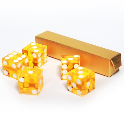 19mm Casino Craps Dice with Serial Numbers. RPG/Dice Stacking/Yahtzee Dice Games
