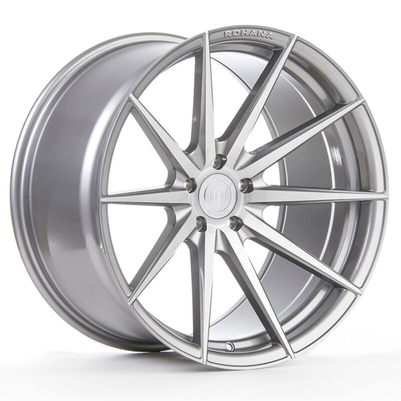 20” Rohana Rf1 Brushed Titanium Concave Wheels For G37 Coupe 20x10/11