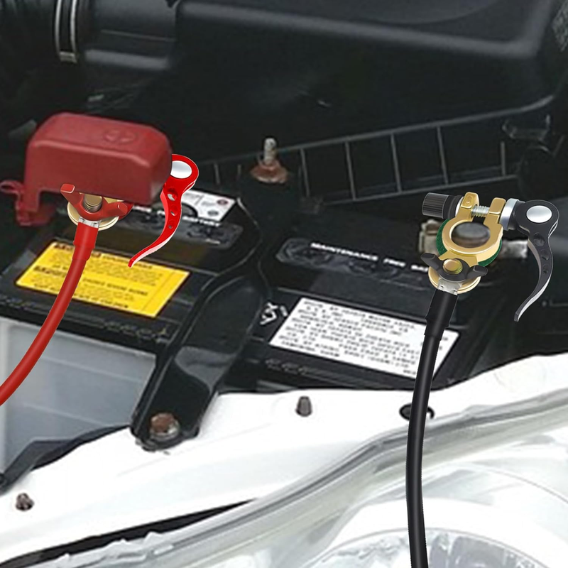 2 PCS Battery Terminals, Connectors, Quick Release Battery Terminal For Cars