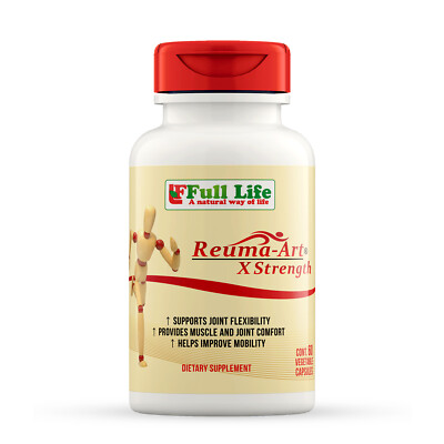 Full Life Reuma-Art X Strength - 60 Veggie Capsules Joint Mobility Supplement