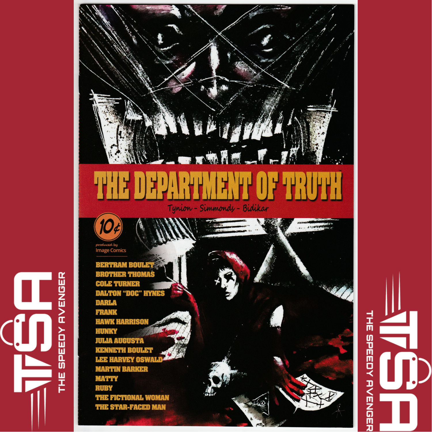 DOT DEPARTMENT OF TRUTH #13 Caleb Ady Pulp Fiction Homage Variant Ltd 350 W/COA