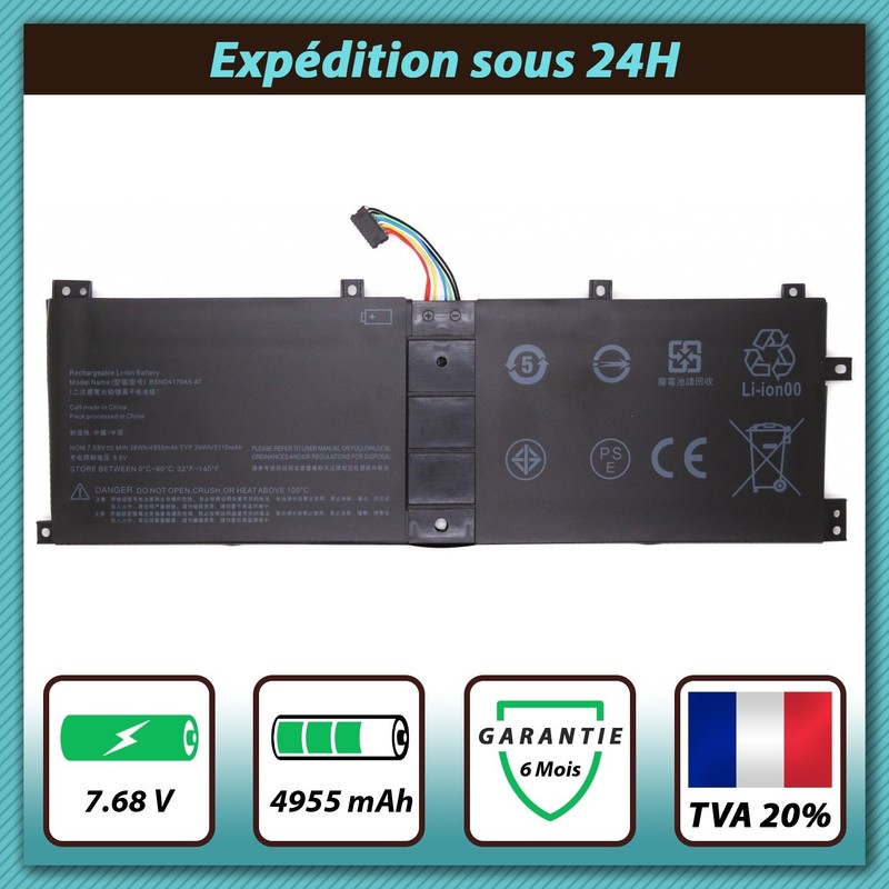 Batterie Compatible Lenovo Miix 510 / 510-12isk - Bsno4170a5-At - 7.68v 4955mah