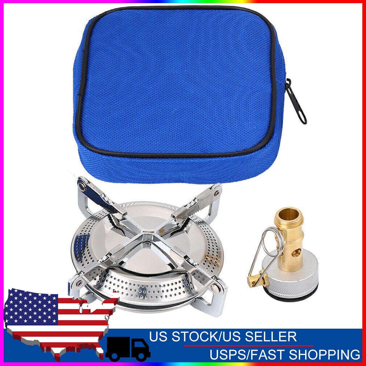 Mini Camping Stove Gas Jet Burner Portable Foldable Cooker Outdoor Heater