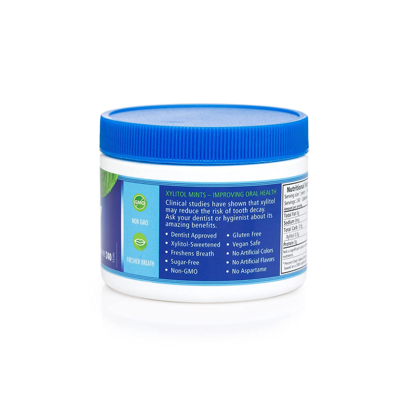 Spry Xylitol Mints, Peppermint, 240 Count (2-Pack) - Breath Mints That Promote