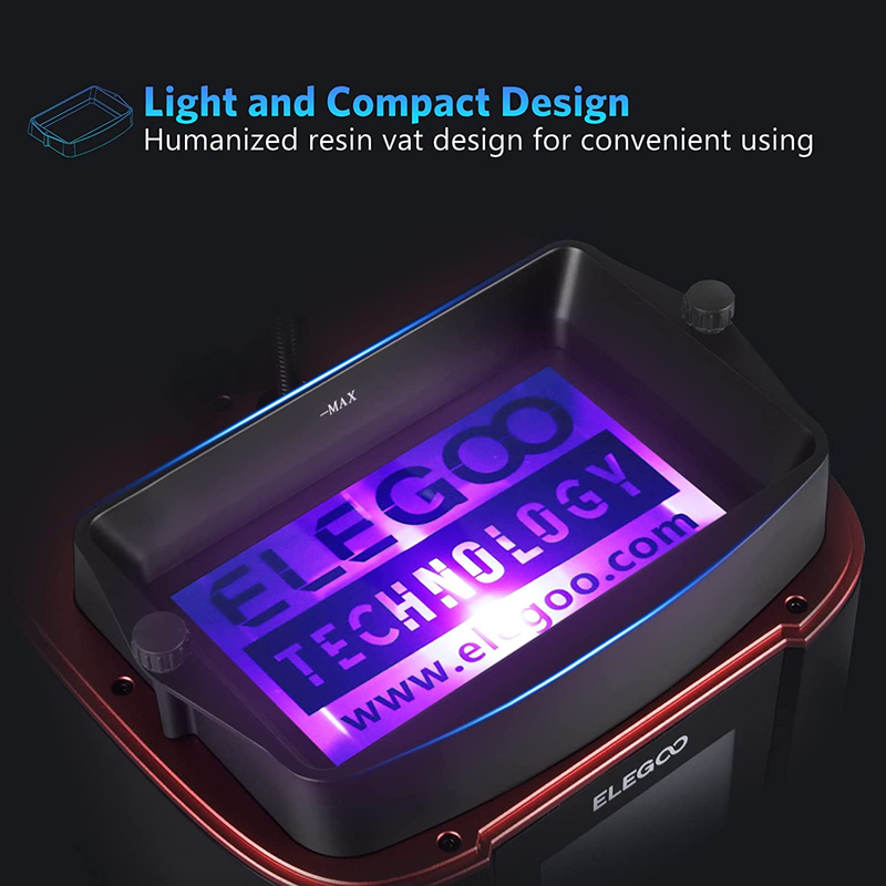 2PCS Resin Tank with Lid, Metal Resin Vat for Mars 3 and Mars 3 Pro Resin 3D Pri