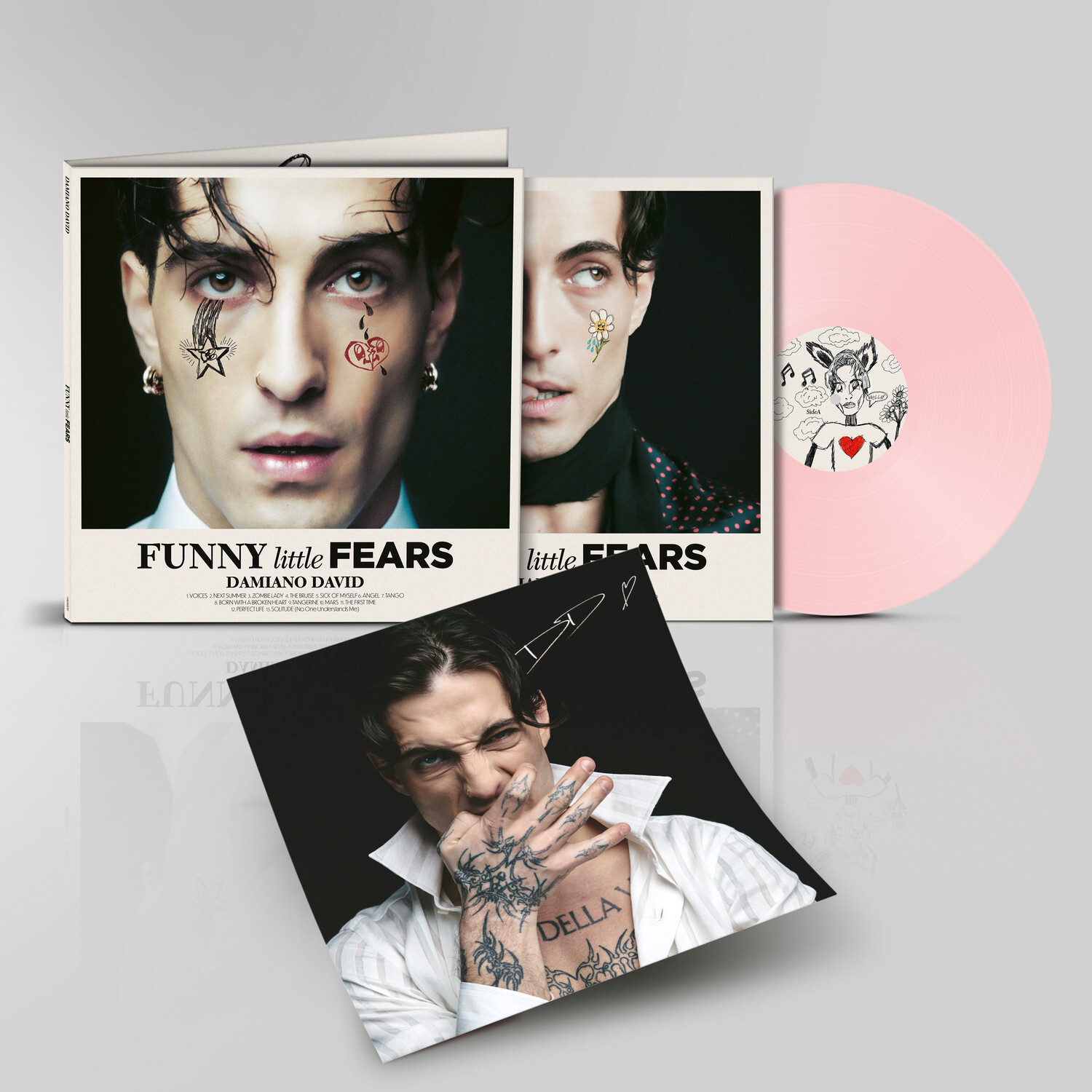 ダミアーノ・デイヴィッド「ファニー・リトル・フィアーズ」〈LPレコード〉 David Damiano Funny Little Fears LP (Coloured Pink In