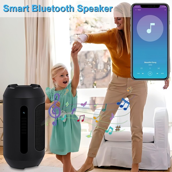 128G Spy Camera Hidden Camera Bluetooth Speaker with Night Vision 1080P Mini Cam - Image 4