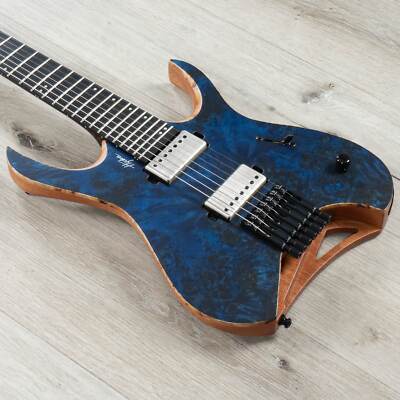 Mayones Hydra Elite 7 Headless 7-String Guitar, Trans Dirty