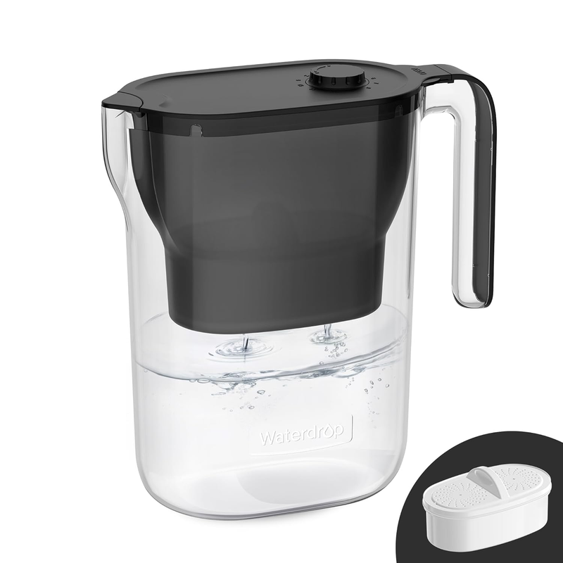 200-Gallon Long-Life Water Filter Pitcher, NSF Certified Water Purifier, Replace