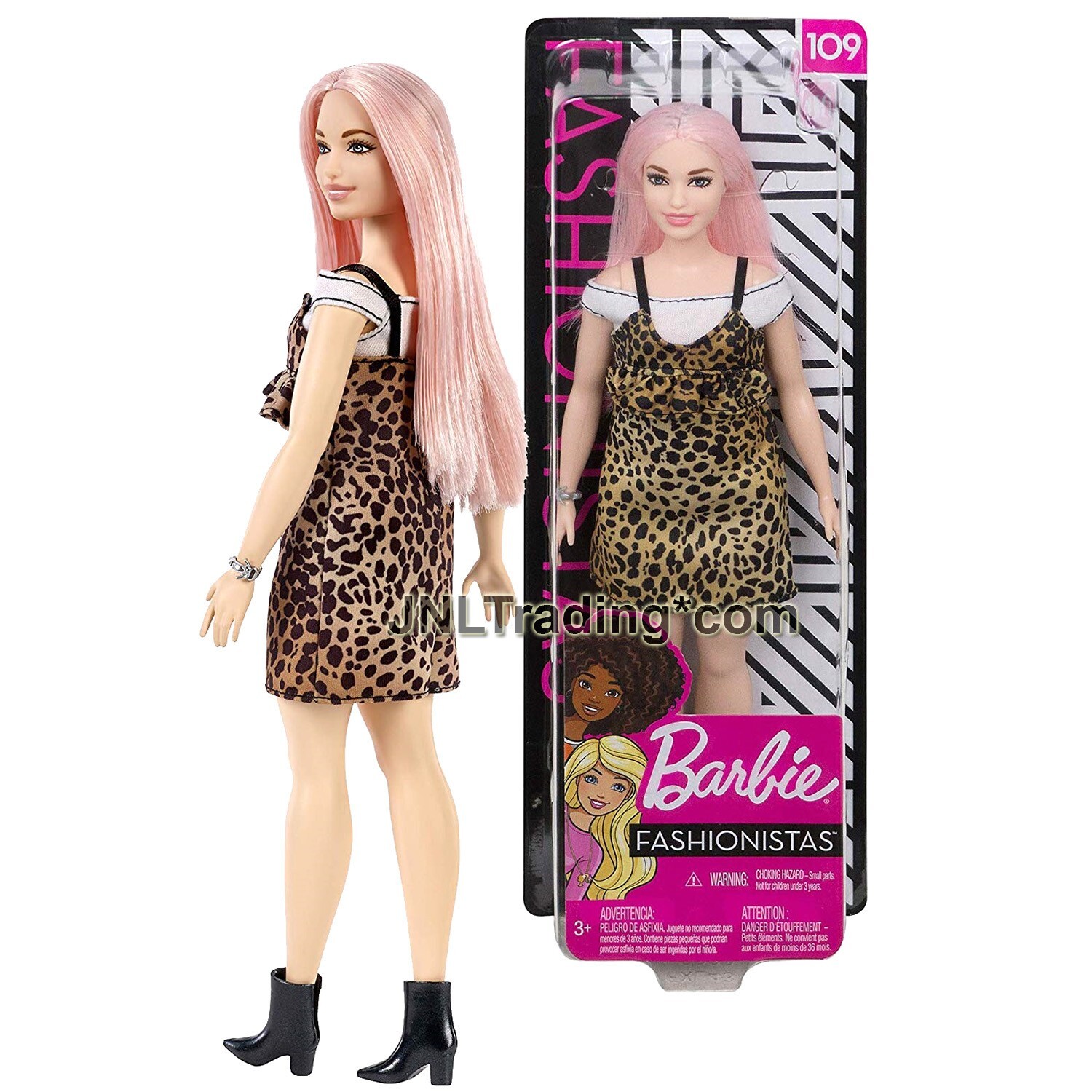Yr 2018 Barbie Fashionistas #109 Curvy Blonde Caucasian Doll Yr 2018 Barbie Fashionistas #109 Curvy Blonde Caucasian Doll