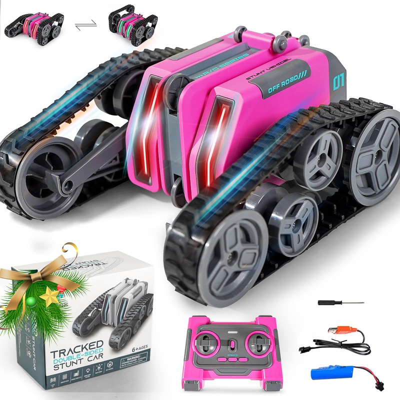, 360&deg; Rotating Remote Control Car, Rc Cars Rc Tank With Led Lights