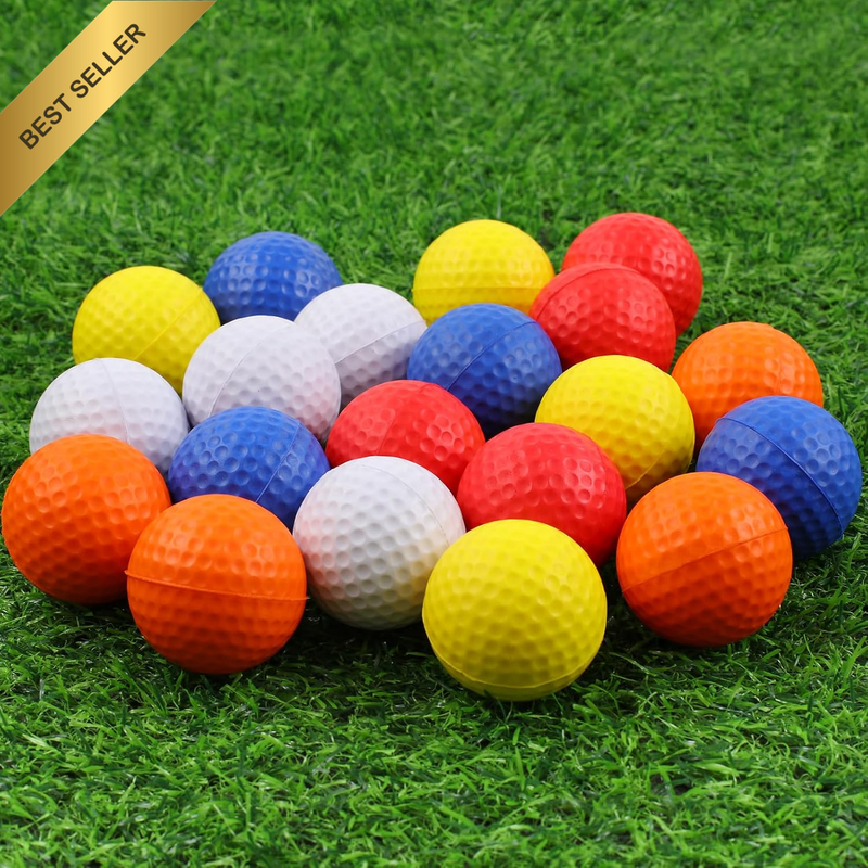 20 Pack Foam Golf Balls, 41Mm Practice Golf Balls, Realistic Feel and Long Lasti