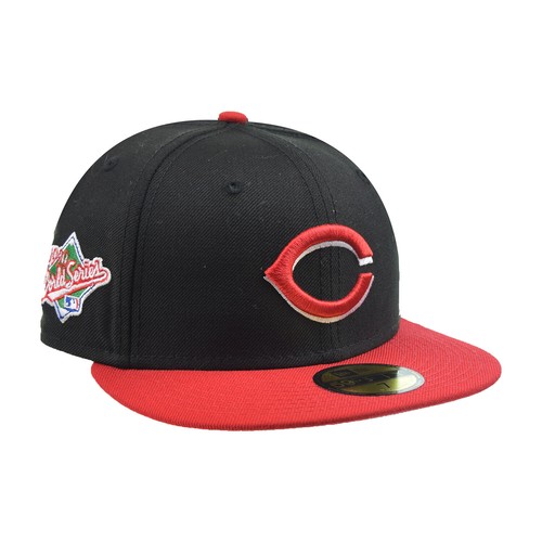 

Мужская кепка New Era Cincinatti Reds 1990 World Series 59Fifty черно-красная, Black-red