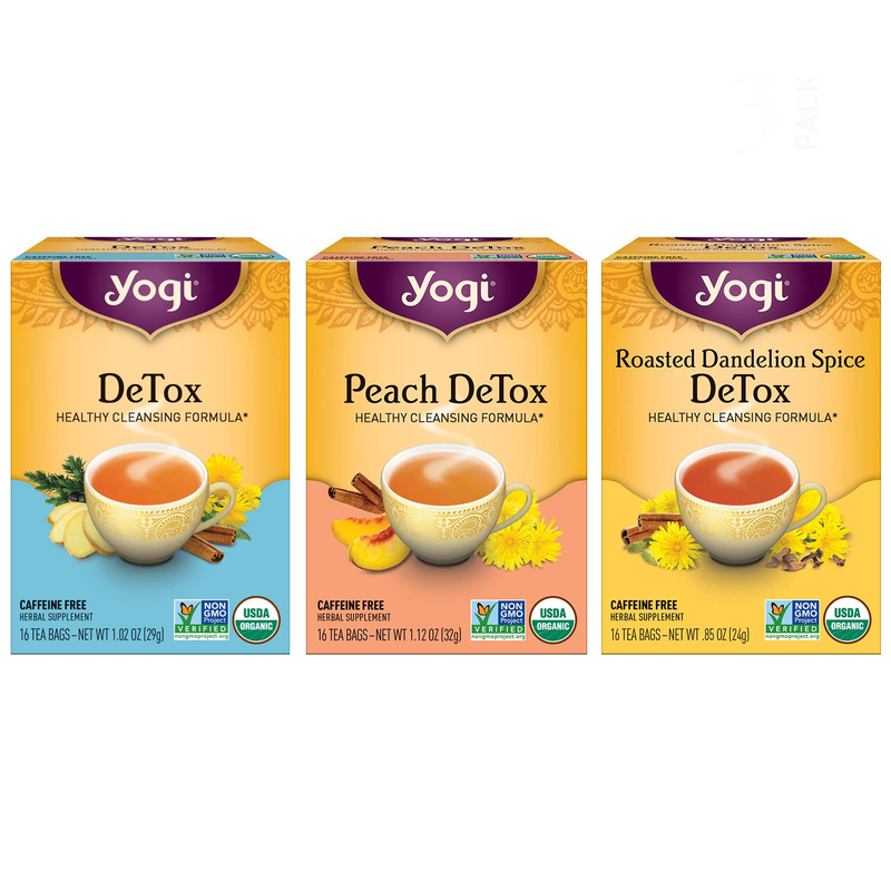 - Herbal Detox Tea Variety Pack Sampler (3 Pack) - Includes 