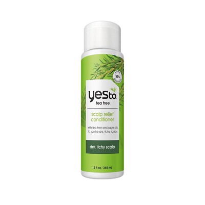 Yes To Tea Tree Scalp Relief Conditioner  Calms Dry Itchy Scalp, Hydrates