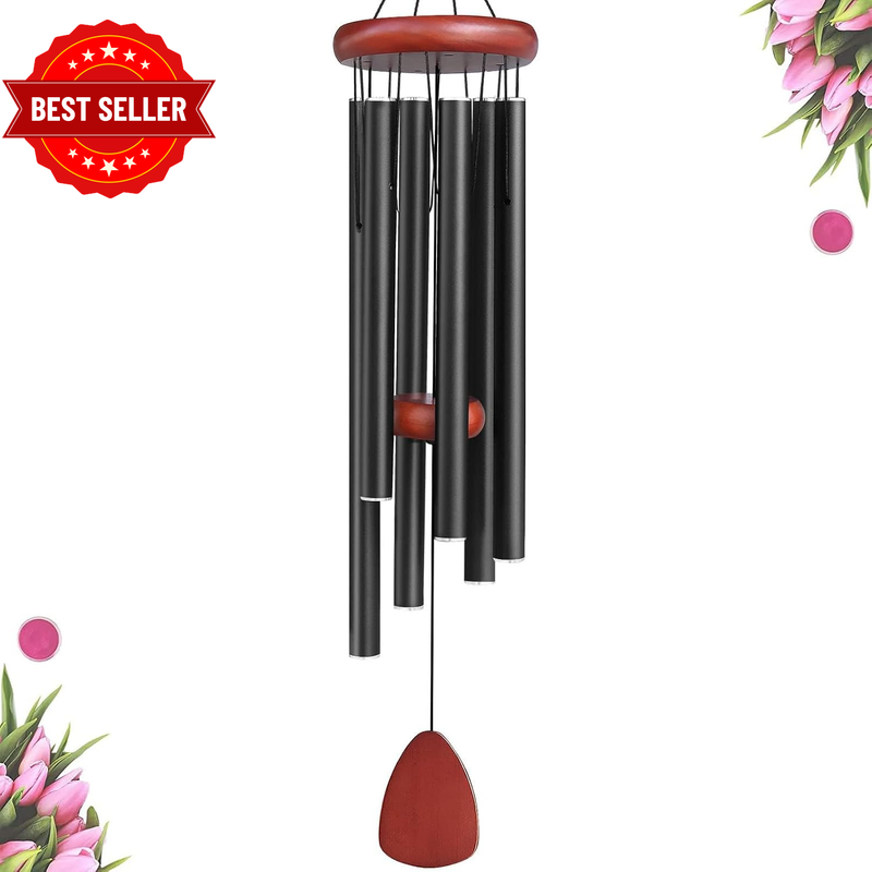 Large Aluminium Wind Chimes Outside, Soothing Melodic Memorial Sympathy Wind Chi